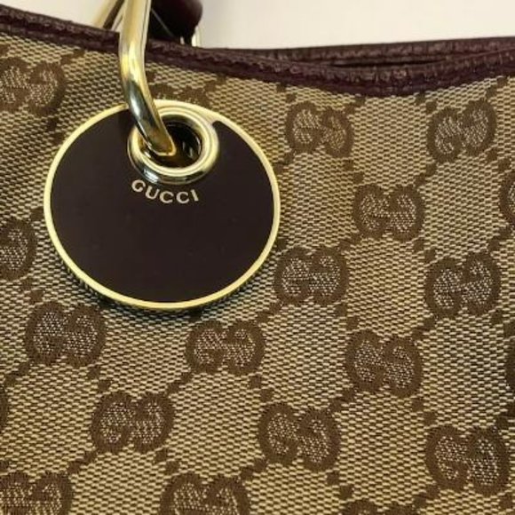 Vintage Gucci Eclipse Leather Tote/Shoulder Bag - Picture 5 of 12
